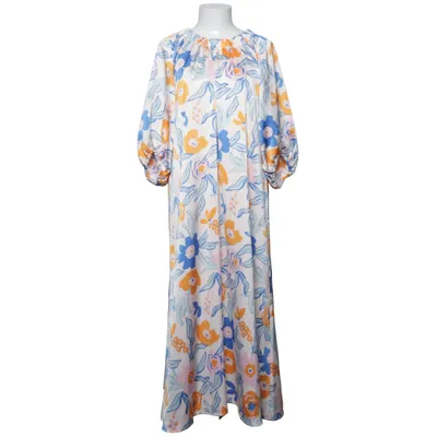Maxikjole (Hvid, Blå, Orange) fra STOCKH LM Polyester