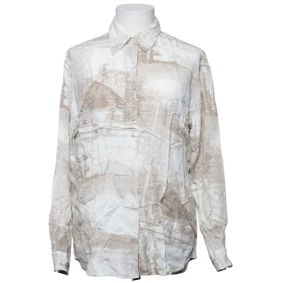 Shirt (Beige, White, Multicolored) from Liz Claiborne Viscose