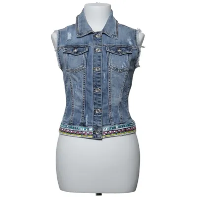 Spijker gilet (Blauw, Meerkleurig) van Paquito Katoen, Elastaan, Polyester, Viscose