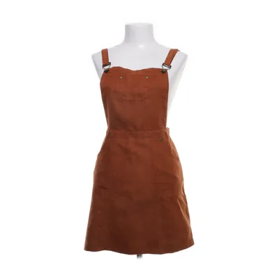 Dungaree dress (Orange) from Boohoo Polyester