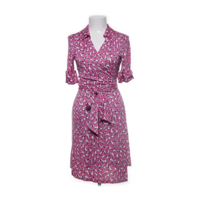 Slå-om-kjole (Pink, Hvid, Sort) fra Diane von Furstenberg Silke