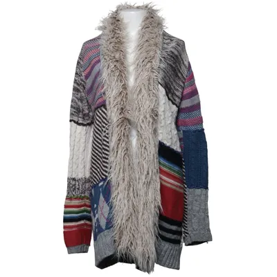 Cardigan (Blauw, Grijs, Meerkleurig) van Desigual Acryl, Nylon, Wol