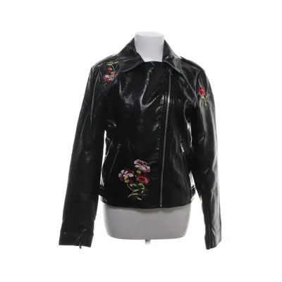 Bikerjack (Zwart) van VILA Clothes Polyurethaan, Viscose