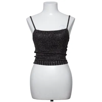 Crop top (Svart, Guldfärgad, Flerfärgad) från Bik Bok Elastan, Metallfiber, Polyamid
