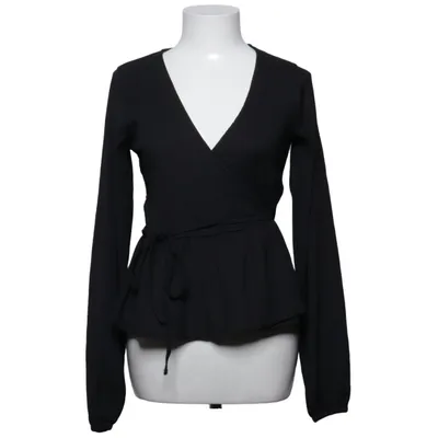 Wikkelblouse (Zwart) van NLY Elastaan, Gerecycled polyester