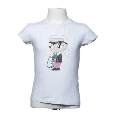 T-shirt (Vit) från Karl Lagerfeld Kids Bomull, Elastan, Modal