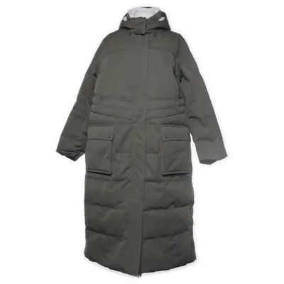 Down coat (Green) from Lands' End Acrylic, Down, Elastane, Feather, Polyester