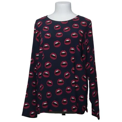 Blouse (Bleu, Multicolore) de Herzen´s Angelegenheit Élasthane, Soie