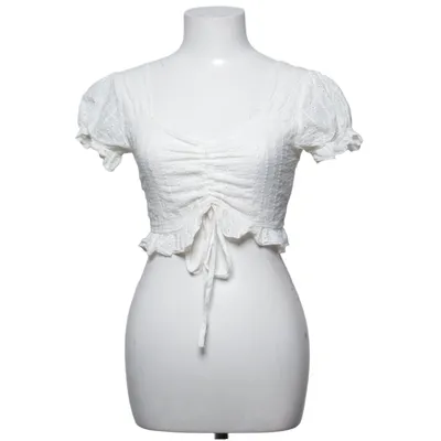Crop top (Vit) från Romwe Bomull, Polyester