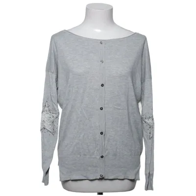 Cardigan (Gris) de Tiramisu Coton, Soie, Tencel