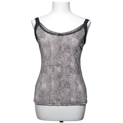 Tanktop (Zwart, Beige) van Trofé Elastaan, Polyamide