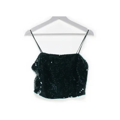 Crop top (Groen) van Lindex Elastaan, Polyester