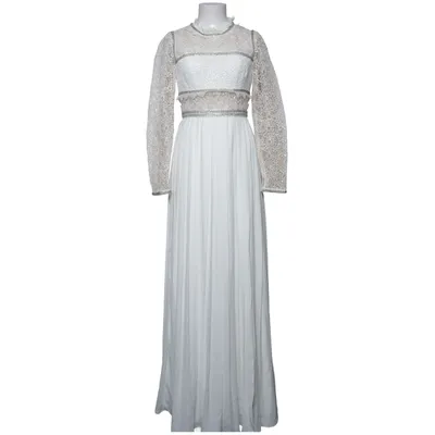 Hochzeitskleid (Weiß, Beige) von Self-Portrait Baumwolle, Polyamid, Polyester, Viskose