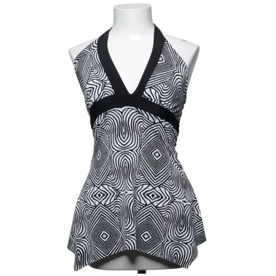 Halterneck top (Sort, Hvid) fra Sisters Point Elastan, Polyester