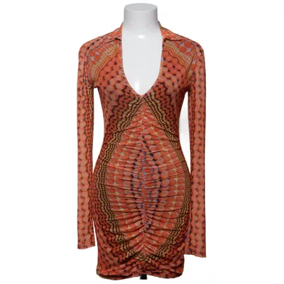 Dress (Orange, Black, Multicolored) from PrettyLittleThing Elastane, Polyester