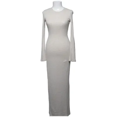 Robe longue (Beige, Argent) de Gina Tricot Fibre métallique, Polyamide, Polyester, Viscose