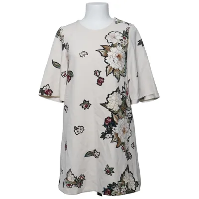Jurk (Beige, Meerkleurig) van Zara Basic Collection Elastaan, Polyester