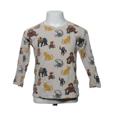 Long sleeve T-shirt (Beige, Multicolored) from Lindex Cotton, Elastane
