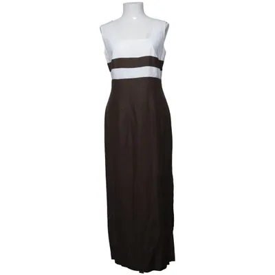 Maxikleid (Braun, Weiß) von Avitano