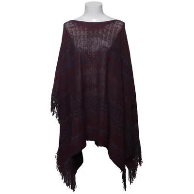 Poncho (Violet, Multicolore) de Missoni Acrylique, Laine