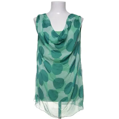 Topp (Grön) från Made in italy Elastan, Silke, Viskos