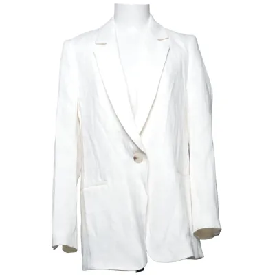 Blazer (Weiß) von Zara Baumwolle