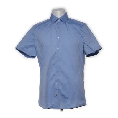 Kortärmad skjorta (Blå) från Olymp Bomull