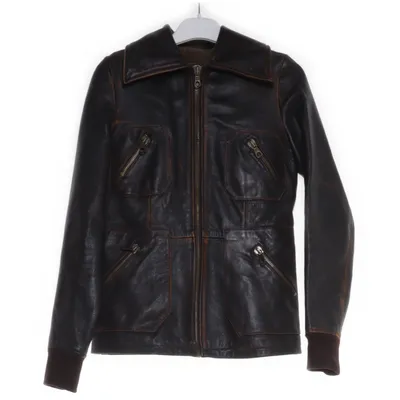 Leather jacket (Brown) from Denimbirds