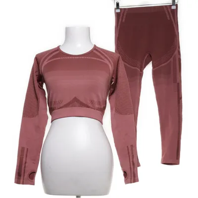 Sportswear set (Pink) from Shein Elastane, Nylon, Polyester