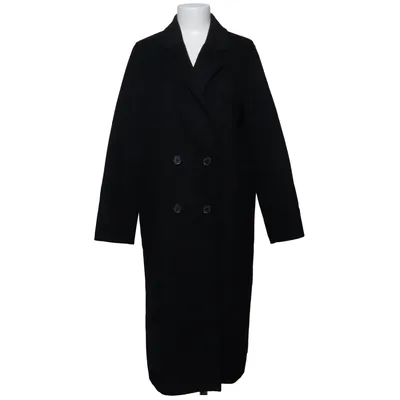 Coat (Black) from Twinset Polyester, Wool