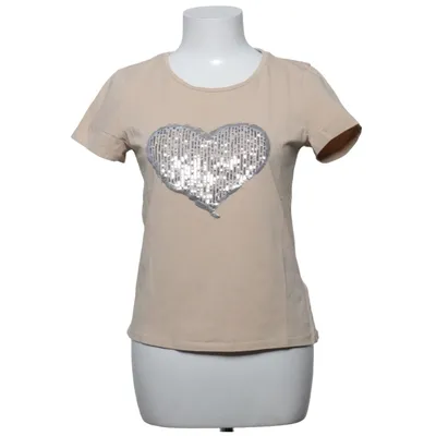 T-shirt (Beige) fra More & More Bomuld, Elastan