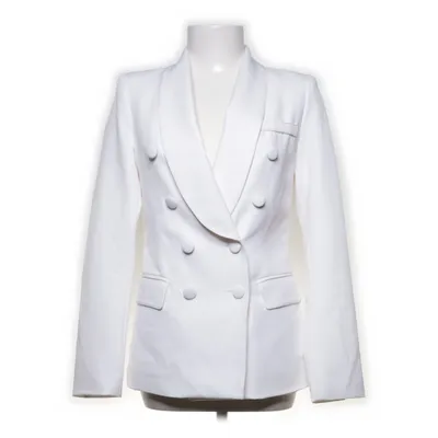 Blazer (Blanc) de Attentif Élasthane, Polyester
