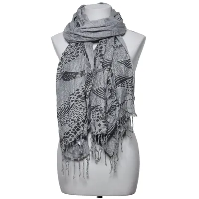 Scarf (Gray, Black) from Pipol's Bazaar Viscose