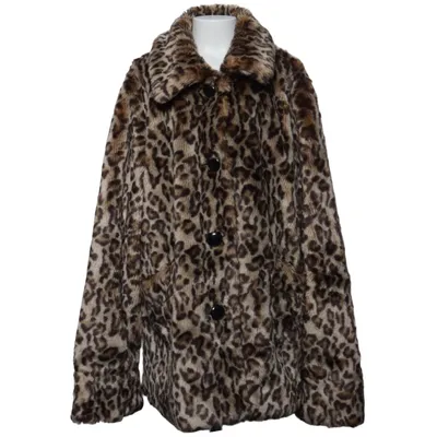 Winter jacket (Brown, Beige) from Copper key Acrylic, Polyester