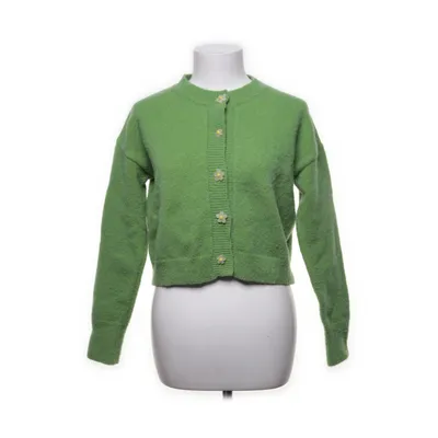 Cardigan (Groen) van Diana Vevina Elastaan, Mohair, Polyamide, Wol