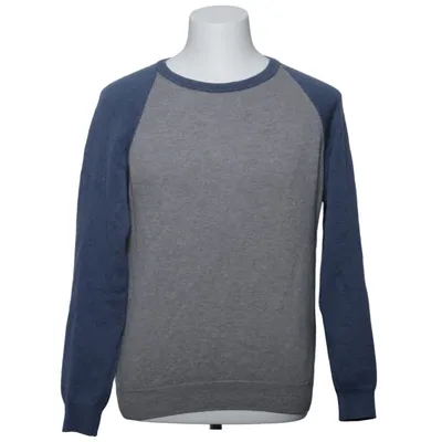 Trui (Blauw, Grijs) van Sartorial Leisure by Oscar Jacobson Merinowol
