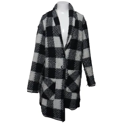 Manteau (Noir, Blanc) de Woolrich Acétate, Polyester, Laine