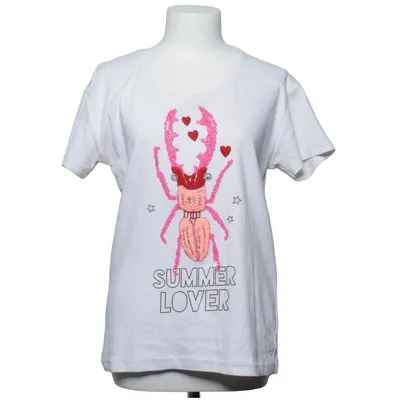 T-shirt (White, Multicolored) from Grace Cotton, Elastane