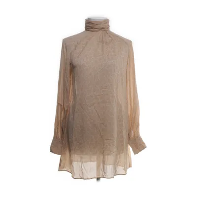 Jurk (Beige) van GANT Elastaan, Zijde