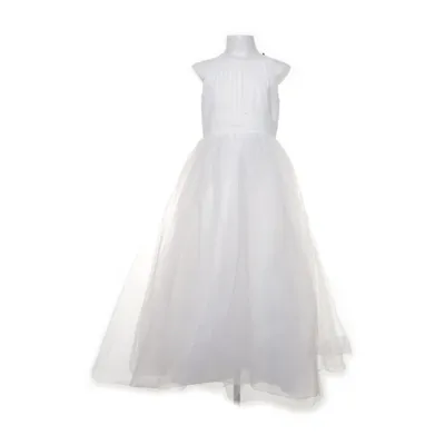 Bloemenmeisjes jurk (Wit) Polyester