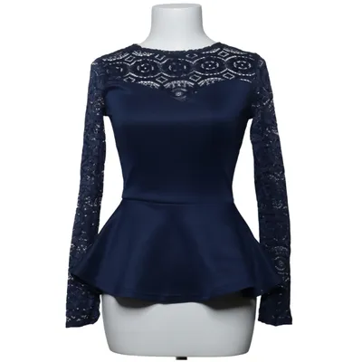 Peplum top (Blue) from Divided by H&M Elastane, Polyamide, Polyester