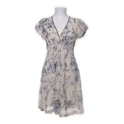 Dress (Beige, Blue, Multicolored) from Zara Woman Premium Collection Cotton