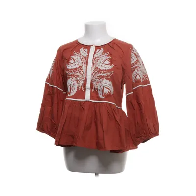 Blouse (Red, White) from Fine Copenhagen Cotton, Polyester