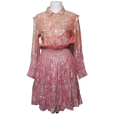Dress (Pink, Gold) from Bianka Paris Cotton, Viscose