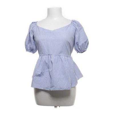 Peplum top (Blue, White) from Meet Me There Elastane, Polyester