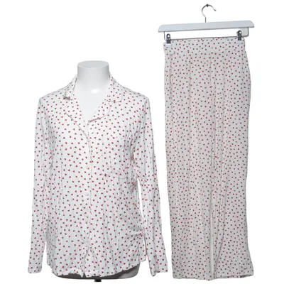 Pyjamas (Vit, Röd) från KappAhl Elastan, Lyocell