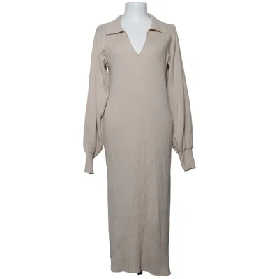 Maxi dress (Beige) from Samsa Collection Polyamide, Polyester, Viscose