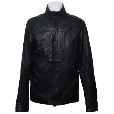 Veste en cuir (Noir) de Hub Cuir, Polyester