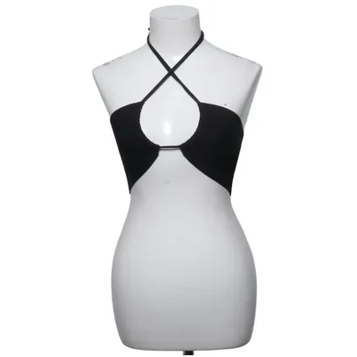 Crop top (Noir) de Dilvin Knit Élasthane, Polyamide, Viscose