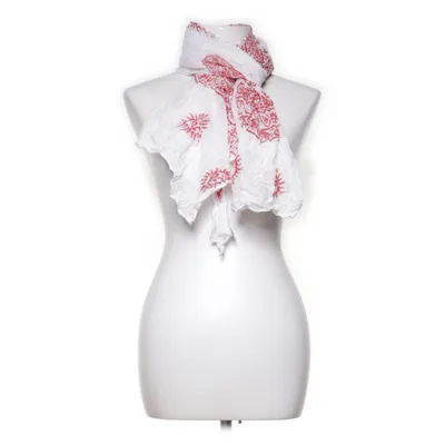 Shawl (White, Red) from Guru Shop